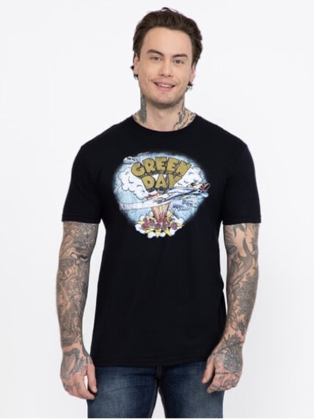Green Day Dookie Graphic Tee - Black